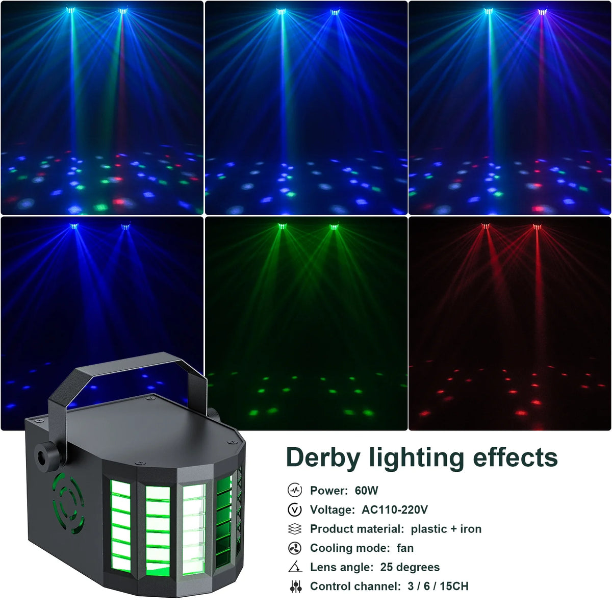 DJ Lights with Stand, 24PCS+8PCS RGBW Party Bar Light Set,Sound Activated LED Stage Lighting for Disco Wedding Halloween Christmas