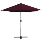 vidaXL Garden Parasol Blue Polyester fabric, Aluminum pole and ribs Large