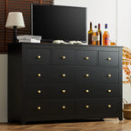 EnHomee White Dresser for Bedroom with 10 Drawers Modern Wood Dressers Chests of Drawers Wide Dresser for Adults