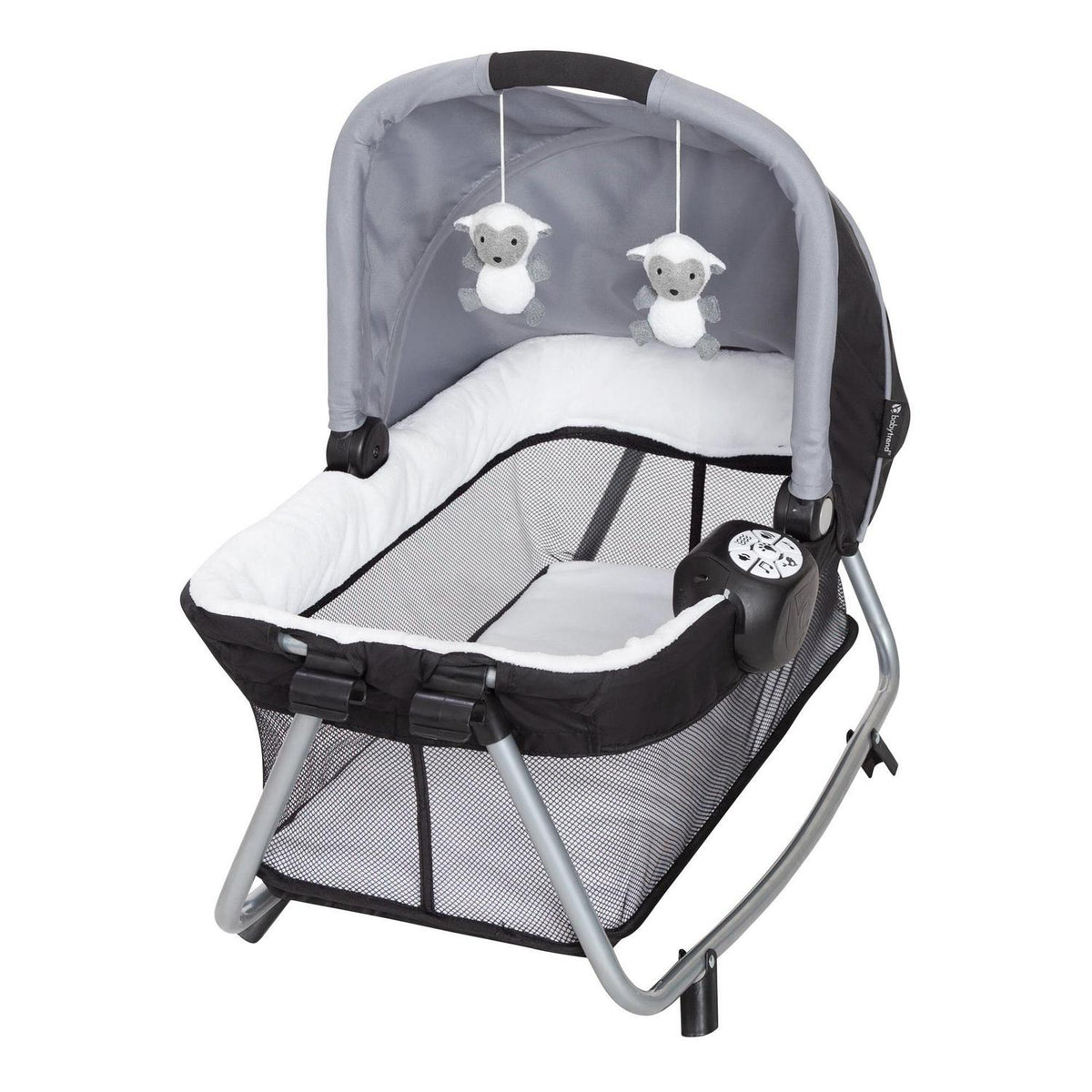 Baby Trend Simply Smart Nursery Center Playard with Bassinet and Travel Bag - Whisper Grey
