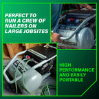 Metabo HPT Air Compressor, THE TANK, 8-Gallon Trolley Air Compressor, 225 PSI, Versatile for Use with Framing, Siding, Finish, or Roofing Nailers, Easy Mobility with Rubber Tires, EC1315S