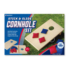 Cornhole Wooden, Stick & Slide, 10 Pieces, 2 Boards, 8 Bean Bags, Family Games, Ages 3+ by MinnARK