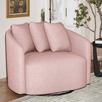 Beautiful Drew Accent Chair by Drew Barrymore, Cream Boucle