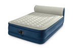 Intex Headboard 18" Queen Dura-Beam Deluxe Raised Air Bed Mattress with Built-in Pump