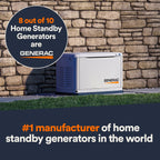 Generac Guardian 14kW Push Button Start House Generator, CO Shut-Off