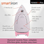 Oliso Pro Plus Ceramic-Coated Steam Iron, Blue