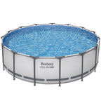 Bestway: Steel Pro MAX 15' X 48" Above Ground Pool Set - 4231 Gallon, Outdoor Family Pool, Corrosion & Puncture Resistant, Includes Filter, Pump, Ladder & Cover