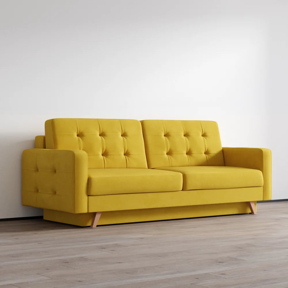 Meble Furniture Vegas Queen Sofa Bed with Storage, Multiple Colors
