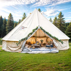 Dextrus Camping Tent with Stove Jacks & Windows for Outdoor Family Party, Camping, Picnic, Barbecue