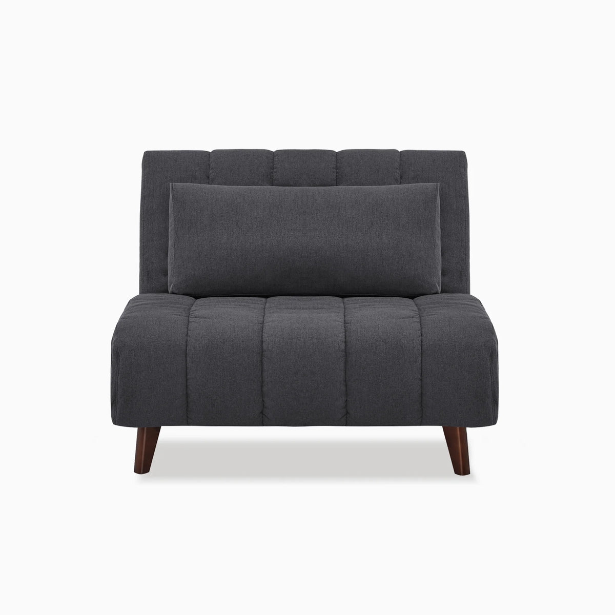 A&D Home Springfield Polyester Convertible Futon Chair, Yellow