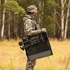 Danrelax 360�� Silent Camo Hunting Blind Chair, Armrests, Side Pouch, Telescopic Legs
