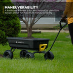 Gorilla Carts 4 Cu. ft. Poly Garden Dump Cart, 600 lbs. Capacity, 35 in. x 22 in. Bed, 10 in. Tires