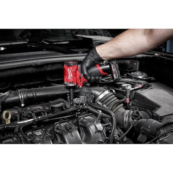 M12 FUEL 12V Lithium-Ion Brushless Cordless Stubby 3/8 in. Impact Wrench & 3/8 in. Ratchet with two 3.0 Ah Batteries