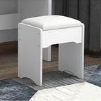 Wohh MDF Makeup Vanity with LED Mirror, Dressing Table and 5 Drawers, White