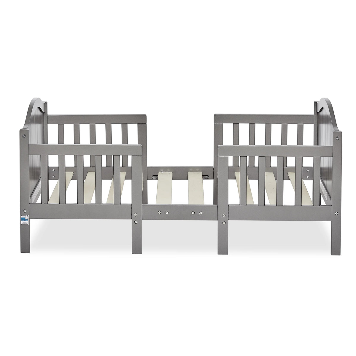 Dream On Me Portland 3 in 1 convertible Toddler Bed, Steel Grey