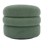 360�� Swivel Accent Chair for Living Room, Boucle Barrel Armchair Single Sofa Chair Reading Chair, Sage Green