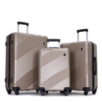 Tripcomp Luggage 3 Piece Set,Suitcase with Spinner Wheels Hardside Lightweight Luggage 20in24in28in.(Blue)