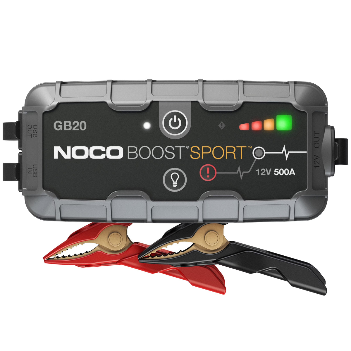 NOCO Boost GB20: 500A 12V UltraSafe Portable Lithium Jump Starter