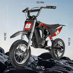 36V Kids Electric Dirt Bike,Fast Speed Electric Motorcycle Up to 16 MPH & 10 Miles Long-Range, 3-Speed Modes, Twist Grip Throttle, Dual Suspension & Brakes for Kids Ages 5-10 Ride on Toys