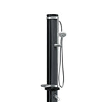 Bestway SolarFlow Outdoor Shower 2gal/8L: Oversized Shower Head and Stand, Easy Installation, & Adjustable Water Flow. Experience the ultimate convenience.