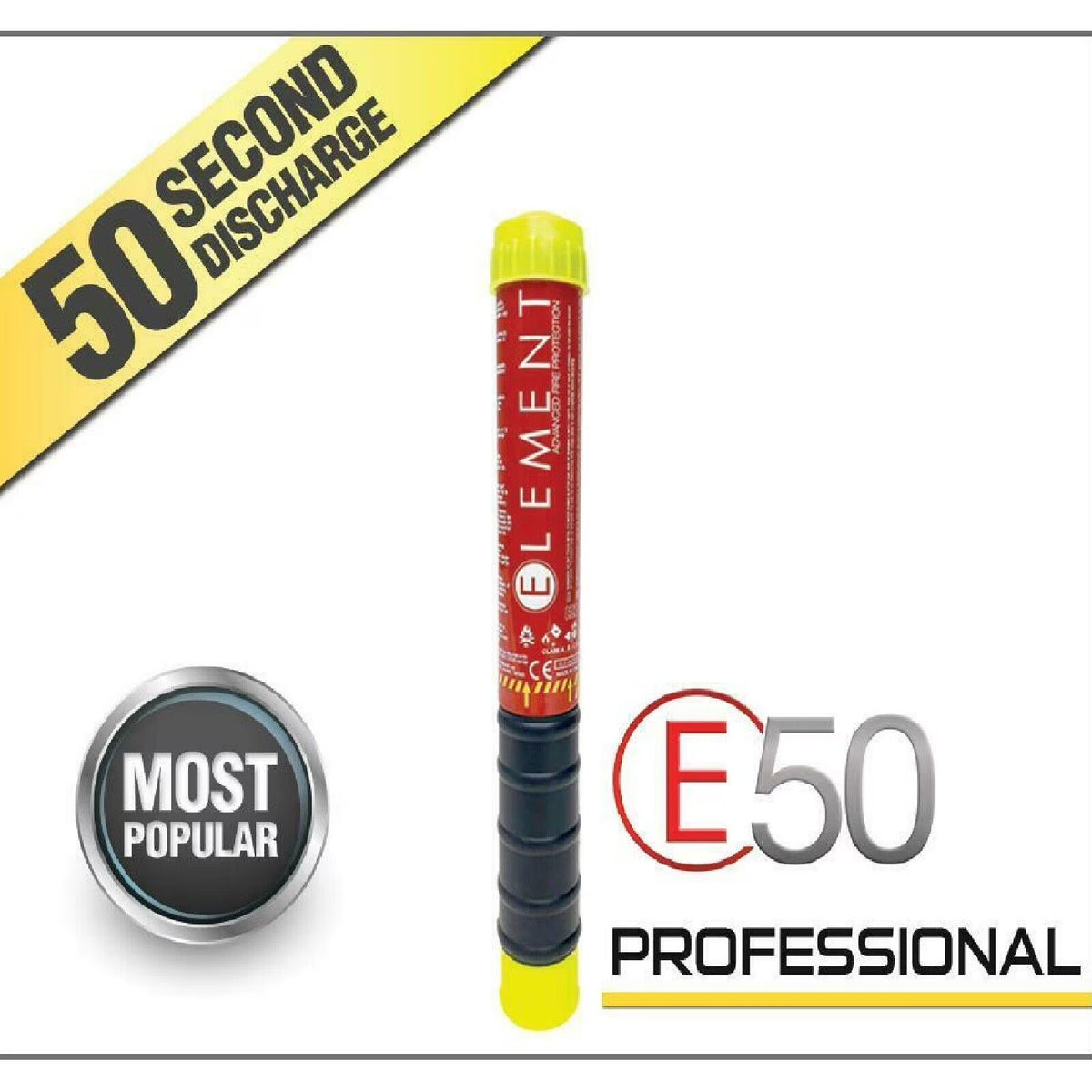 ELEMENT E50 Fire Extinguisher 40050, 50 second discharge USA NO MAINTENANCE