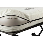Coleman Cot and Thick Queen Air Mattress Combo Side Tables, Pump Included
