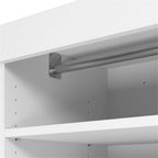 Bestar Pur 86W Closet Organizer System in White - Engineered Wood