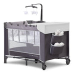 Delta Children LX Deluxe Portable Baby Play Yard With Removable Bassinet and Changing Table. Eclipse