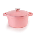 BergHOFF Neo 4Pc Cast Iron Set: 3qt. Covered Dutch Oven & 7qt. Covered Stockpot, Blue