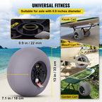VEVOR Beach Balloon Wheels, 13" Replacement Sand Tires, TPU Cart Tires for Kayak Dolly, Canoe Cart and Buggy w/ Free Air Pump, 2-Pack