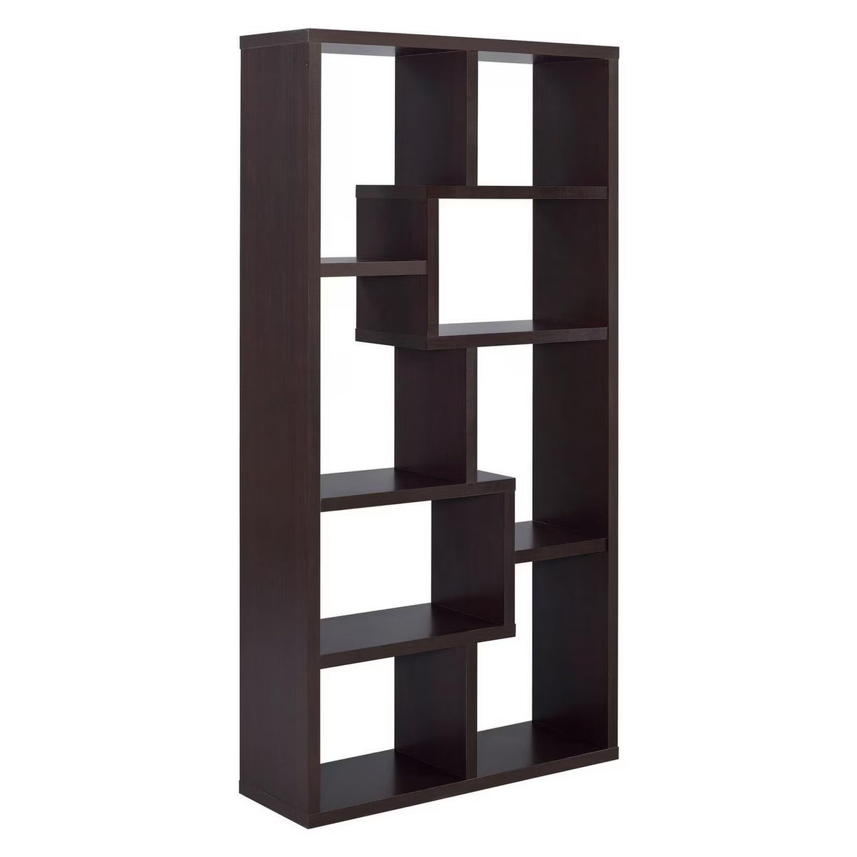 Coaster Company Interlocking 8 Shelf Wood White Bookcase for Home