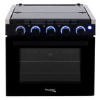 RecPro 17 Inch 3 Burner Propane RV Stove Gas Range without Hood, Silver