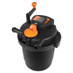 Bio Pressure Pond Filter with 13W UV-C Light, 1580 GPH, for Pools up to 1600 Gallons, Pressurized Biological Filtration for Garden Ponds, Koi Fish Tanks, Fountains