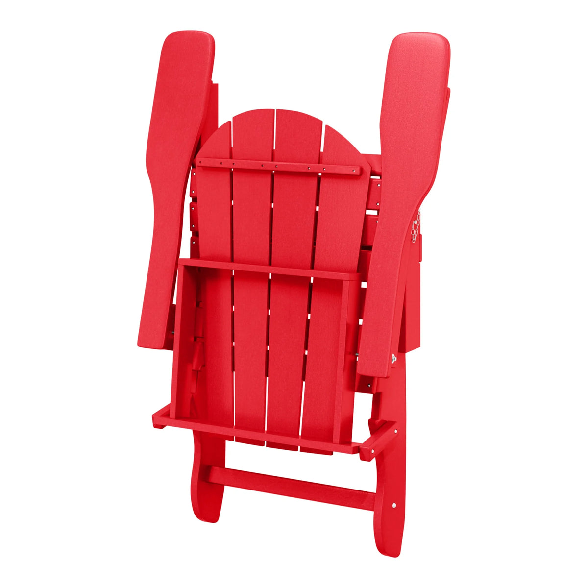 Westintrends Outdoor Folding HDPE Adirondack Chair, Patio Seat, Weather Resistant, Dark Brown