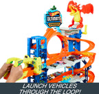 Hot Wheels City Ultimate Garage Playset with 2 Die-Cast Cars, Toy Storage for 50+ Cars