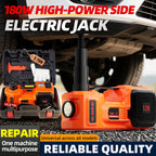 SZTAA Electric Car Jack Lift with Air Compressor and Emergency Hammer 5 Ton/11023 lbs Hydraulic Jack for SUV Sedan Truck Change Tires Garage Repair
