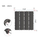 44PCS Plastic Interlocking Deck Tiles,Patio Deck Tiles,12"x12" Square Waterproof Outdoor
