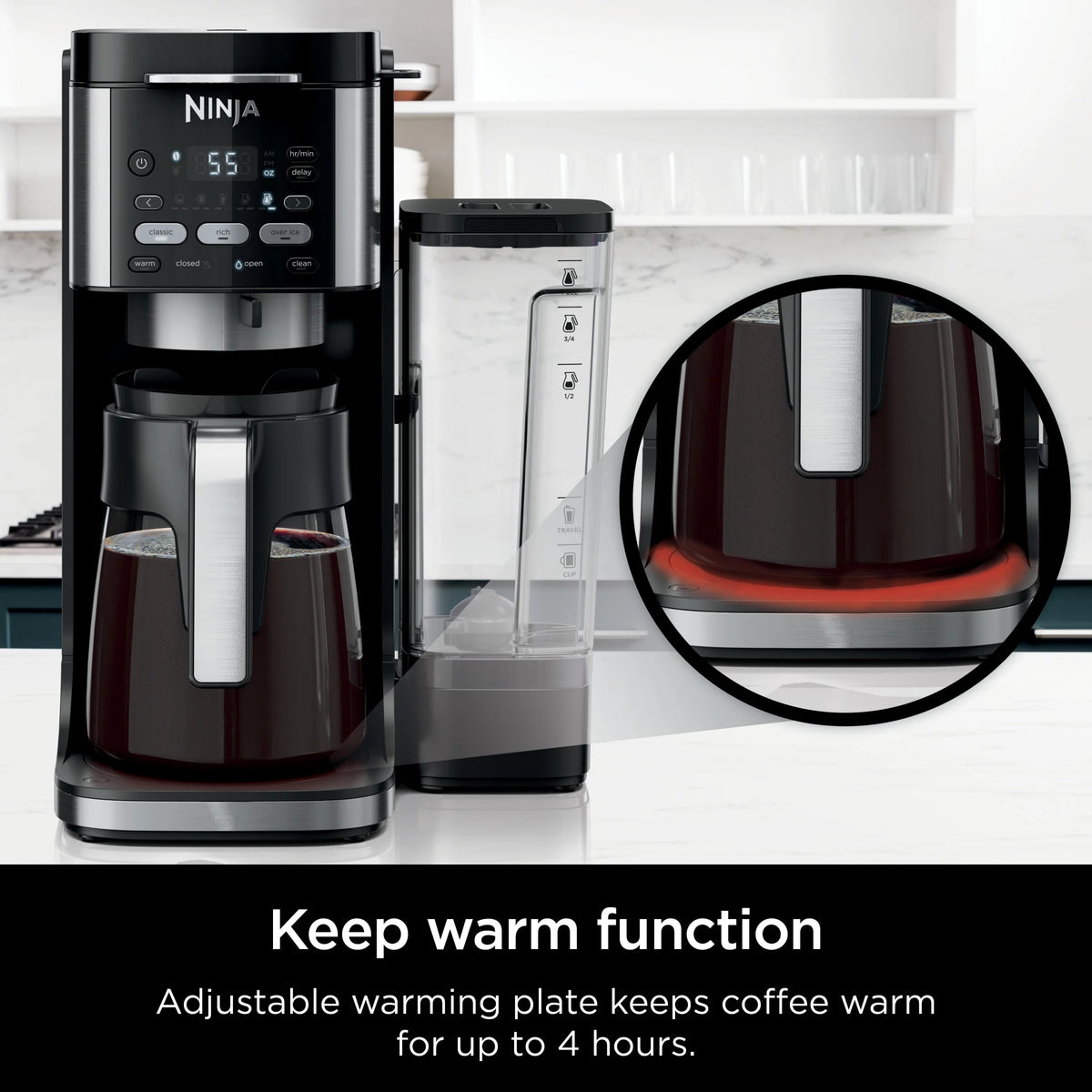 Ninja DualBrew Hot & Iced Coffee Maker, Single-Serve, compatible with K-Cups & 12-Cup Drip Coffee Maker, CFP101