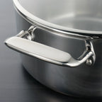 Tramontina 14-Piece Tri-Ply Clad Stainless Steel Cookware Set, with Glass Lids