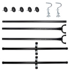 ZenSports 450lbs Adjustable 9FT Double Steel Hammock Stand Frame W/Portable Carry Bag, Black