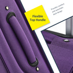 Softside Luggage Expandable 3 Piece Set Suitcase Upright Spinner Softshell Lightweight Luggage Travel Set