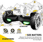 SWAGTRON Swagboard Outlaw Off-Road T6 - Handles Over 420 LBS. Up to 12 MPH. 10″ Rugged Tires