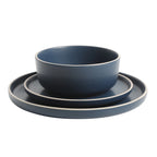 Gibson Home Zuma 18 Piece Dinnerware Set - Black