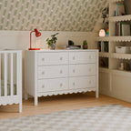 daVinci Sammy Scallop 6-Drawer Dresser in Light Sage