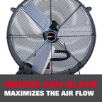 Ecomax 30 Inch High Velocity Drum Fan