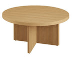 Better Homes & Gardens Lillian Fluted Coffee Table, Natural Pine Finish