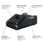 Restored Premium Bosch GXL18V-497B23-RT 18V Brushless Lithium-Ion Cordless 4-Tool Combo Kit with (1) 4 Ah and (1) 2 Ah Batteries (Refurbished)