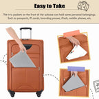 Softside Luggage Expandable 3 Piece Set Suitcase Upright Spinner Softshell Lightweight Luggage Travel Set