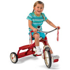 Radio Flyer, Classic Red Dual Deck Tricycle, 12" Front Wheel, Red