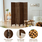 Aletheiawu 4 Panel Room Divider Wall and Folding Privacy Screens��No Installation Required��White